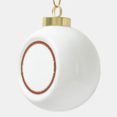 Memorial Modern Frames Einfaches Foto Keramik Kugel-Ornament (Rechts)