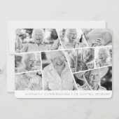 Memorial Modern Simple Chic 9 Foto Collage (Vorderseite)