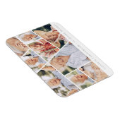 Memorial Modern Simple Chic 9 Foto Collage Magnet (Rechte Seite)
