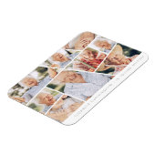Memorial Modern Simple Chic 9 Foto Collage Magnet (Linke Seite)