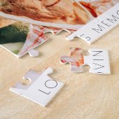 Memorial Modern Simple Chic 9 Foto Collage Puzzle (Seite)