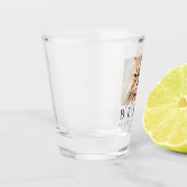 Memorial Modern Simple Chic Family Foto Schnapsglas (Links)