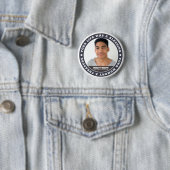 Memorial Modern Simple Custom Foto Keepake Button (Beispiel)