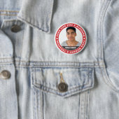 Memorial Modern Simple Custom Foto Keepake Button (Beispiel)