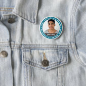 Memorial Modern Simple Custom Foto Keepake Button (Beispiel)