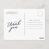 Memorial Modern Simple Forever in unserem Herz-Fot Postkarte (Rückseite)