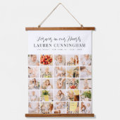 Memorial Modern Simple Minimalistisch 25 Foto Coll Wandteppich Mit Holzrahmen (Vorderseite)