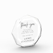 Memorial Modern Simple Minimalistisch Chic Fotoblock (Links)