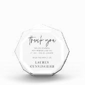 Memorial Modern Simple Minimalistisch Chic Fotoblock (Vorderseite)