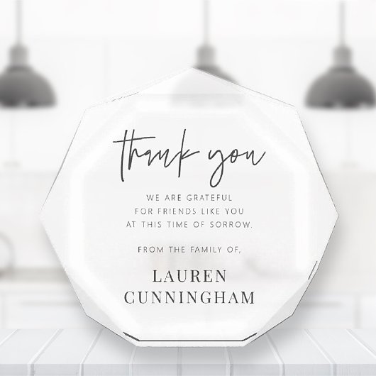 Memorial Modern Simple Minimalistisch Chic Fotoblock