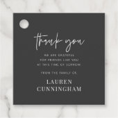 Memorial Modern Simple Minimalistisch Chic Vielen Geschenkanhänger (Vorderseite)