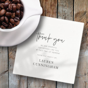 Memorial Modern Simple Minimalistisch Chic Vielen Serviette