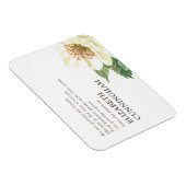 Memorial Modern Watercolor Floral Thank You Magnet (Rechte Seite)