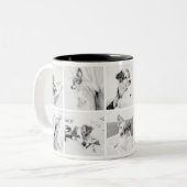 Memorial Moderne Erinnerung 10 Fotos Sake halten Zweifarbige Tasse (Vorderseite Links)