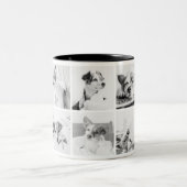 Memorial Moderne Erinnerung 10 Fotos Sake halten Zweifarbige Tasse (Mittel)