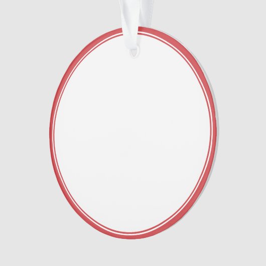 Memorial Moderne Frames Einfaches Foto Ornament (Vorderseite)