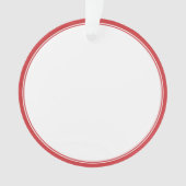 Memorial Moderne Frames Einfaches Foto Ornament (Vorderseite)