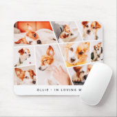 Memorial Modernes, einfaches 9-Foto-Collage Mousepad (Mit Mouse)