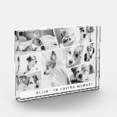 Memorial Modernes, einfaches Chic Collage Fotoblock (Links)