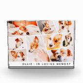 Memorial Modernes, einfaches Chic Collage Fotoblock (Vorderseite)