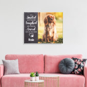 Memorial Modernes einfaches Foto zur Erinnerung Leinwanddruck (Insitu (Wohnzimmer))