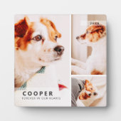 Memorial Modernes, einfaches geometrisches FotoCol Fotoplatte (Vorderseite)