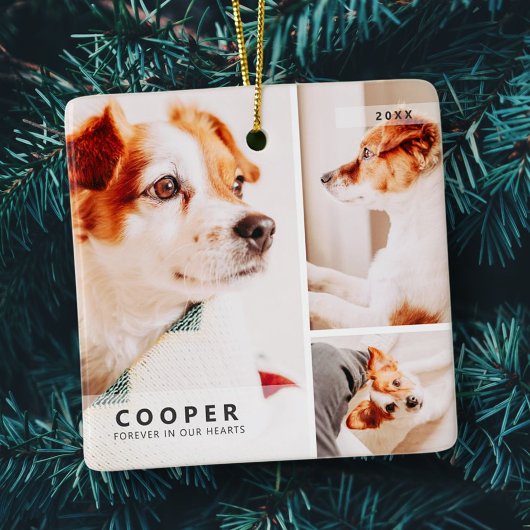 Memorial Modernes, einfaches geometrisches FotoCol Keramikornament