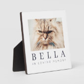 Memorial Modernes Foto mit einfacher Eleganz Fotoplatte (Vorderseite)