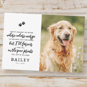 Memorial Modernes Gedicht mit einfachem Design Fot Dankeskarte