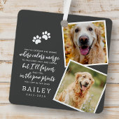 Memorial Modernes Gedicht mit einfachem Design Fot Ornament Aus Metall