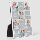 Memorial Modernes Personalisiertes Gedicht 6 Multi Fotoplatte (Seite)