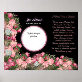 Memorial - Mutter - IF Rose wachsen in Himmelgedic Poster