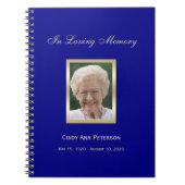 Memorial oder Beerdigung Gästebuch Notizblock (Vorderseite)