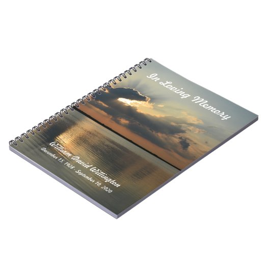 Memorial oder Beerdigung Gästebuch Notizblock (Linke Seite)