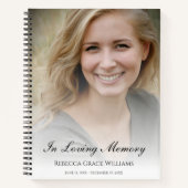 Memorial oder Beerdigung Gästebuch Notizblock (Vorderseite)