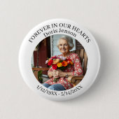 Memorial or Vigil Keepsake | Forever in our Hearts Button (Vorderseite)