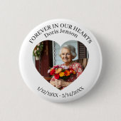 Memorial or Vigil Keepsake | Forever in our Hearts Button (Vorderseite)