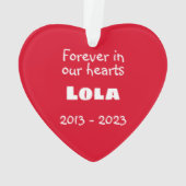 Memorial Ornament (Rückseite)