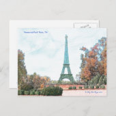 "Memorial Park" Paris, TN, Postkarte (Vorne/Hinten)