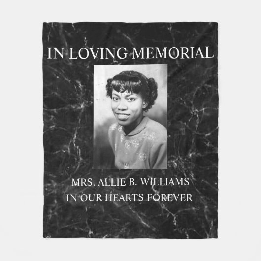 Memorial personalisieren fleecedecke (Vorderseite)