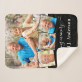 Memorial Personalisiert 4 Picture in Love Memory Sherpadecke (Vorderseite (Horizontal))