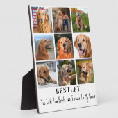 Memorial Personalisiert 9 Fotomaterial Collage Dog Fotoplatte (Seite)