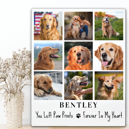 Memorial Personalisiert 9 Fotomaterial Collage Dog Fotoplatte
