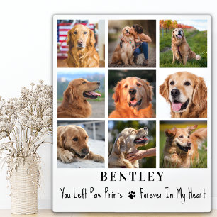 Memorial Personalisiert 9 Fotomaterial Collage Dog Fotoplatte