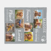 Memorial Personalisiert Beileid 8 FotoCollage Fleecedecke (Vorderseite (Horizontal))