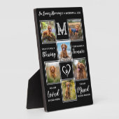 Memorial Personalisiert Dog Collage Fotoplatte (Seite)