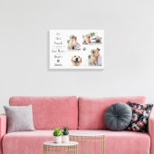 Memorial Personalisiert Dog Collage Leinwanddruck (Insitu (Wohnzimmer))
