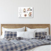 Memorial Personalisiert Dog Collage Leinwanddruck (Insitu (Schlafzimmer))