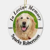 Memorial Personalisiert Keramik Ornament (Links)