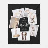 Memorial Personalisiert Multi Foto Collage Fleecedecke (Vorderseite)